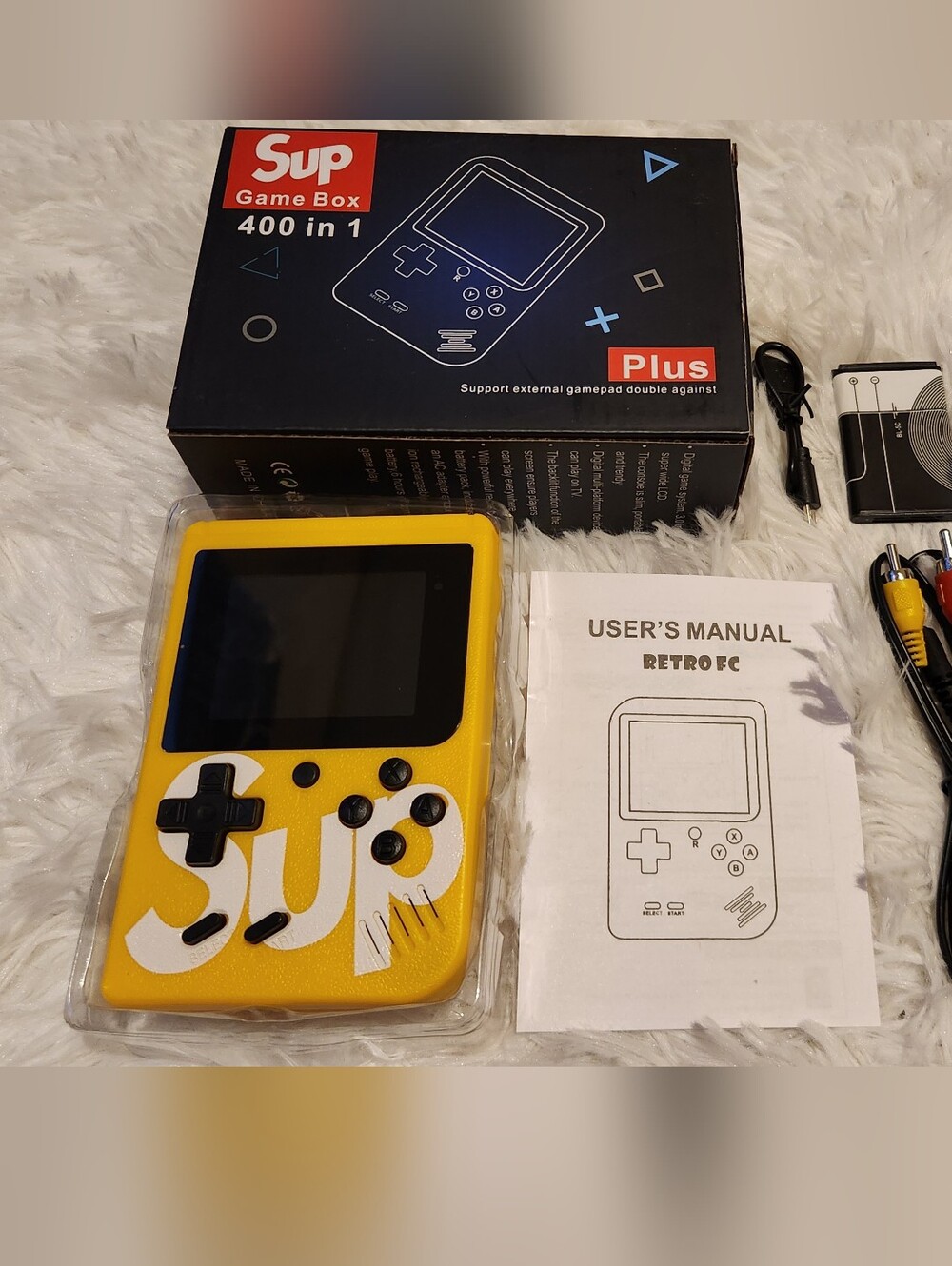 NEW SUP Retro Handheld Gaming Console - Yellow